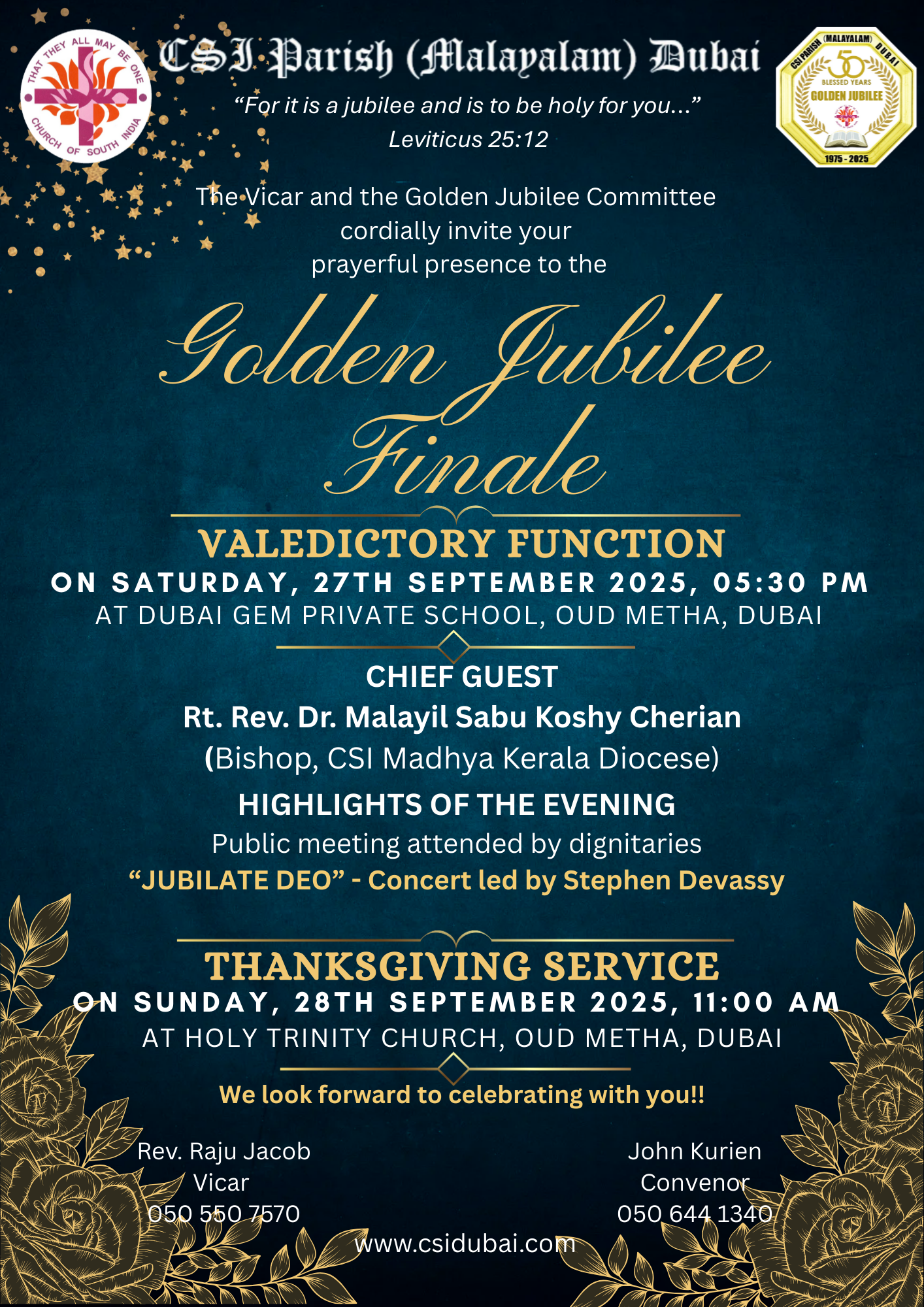 Golden Jubilee Finale - Thanksgiving Service